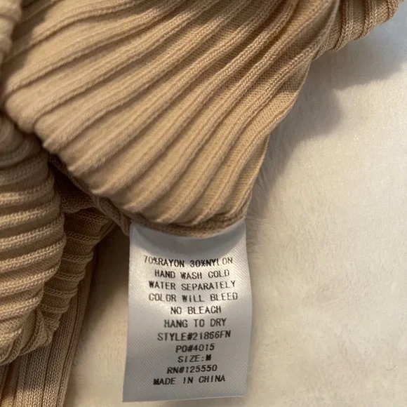 Above The Basics One Shoulder Sweater Dress - Taupe - Picture 10 of 10